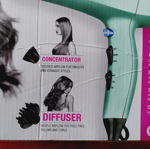 Conair 1875 Watt velvet touch dryer. - Picture 6 of 12